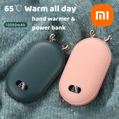 2-in-1 Portable Hand Warmer & Power Bank - Adjustable Temperature for Outdoor Adventures