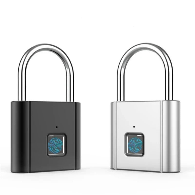 Smart Fingerprint Padlock - Waterproof Biometric Fingerprint Keyless Lock USB Rechargeable 